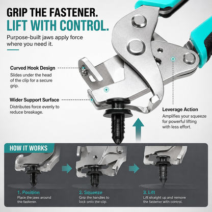 Auto Fastener Clip Removal Pliers